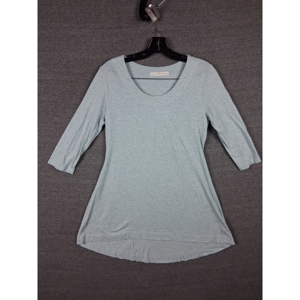 Peruvian Connection Womens‎ Shirt XS Light Blue Tunic Cotton Soft Capsule Casual